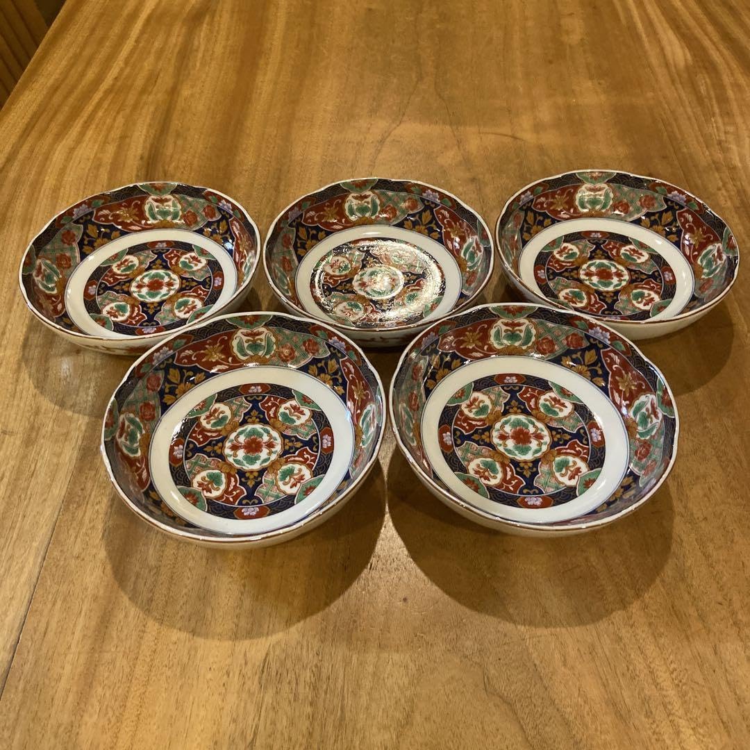 Amazon.co.jp: 陣山窯古伊万里絵付け皿五枚 : おもちゃ